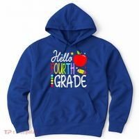 Hello Fourth Grade Team 4th Grade Back To School Teacher Hoodie thumb 0