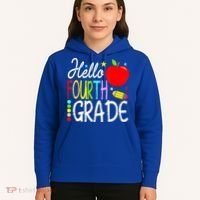 Hello Fourth Grade Team 4th Grade Back To School Teacher Hoodie thumb 5