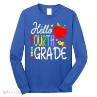 Hello Fourth Grade Team 4th Grade Back To School Teacher Long Sleeve Shirt thumb 0