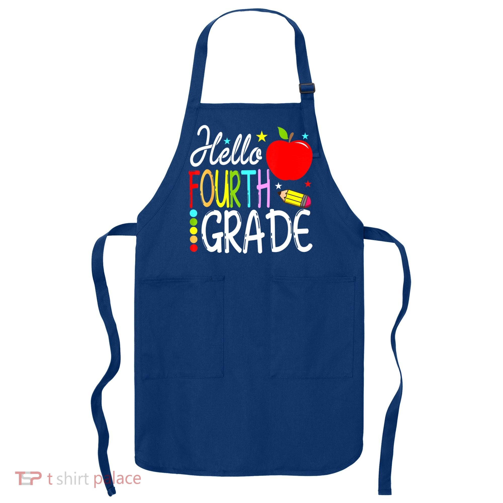 Hello Fourth Grade Team 4th Grade Back To School Teacher Apron