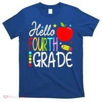 Hello Fourth Grade Team 4th Grade Back To School Teacher T-Shirt thumb 0