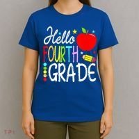 Hello Fourth Grade Team 4th Grade Back To School Teacher T-Shirt thumb 4