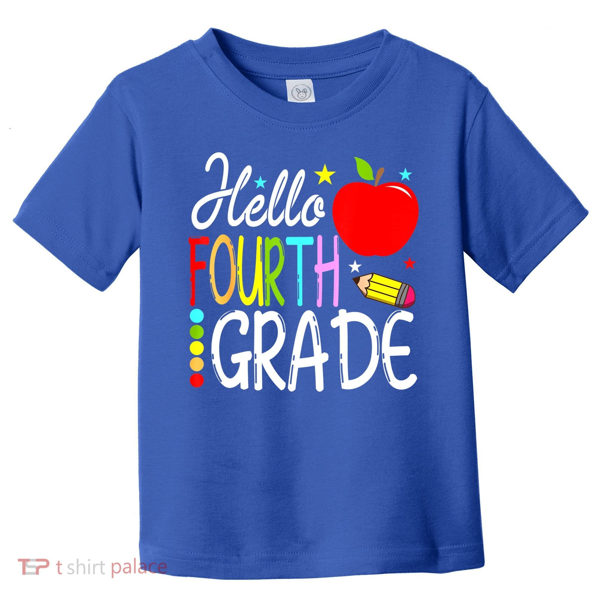 Hello Fourth Grade Team 4th Grade Back To School Teacher Toddler T-Shirt