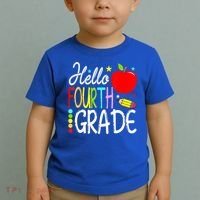 Hello Fourth Grade Team 4th Grade Back To School Teacher Toddler T-Shirt thumb 2