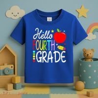 Hello Fourth Grade Team 4th Grade Back To School Teacher Toddler T-Shirt thumb 3