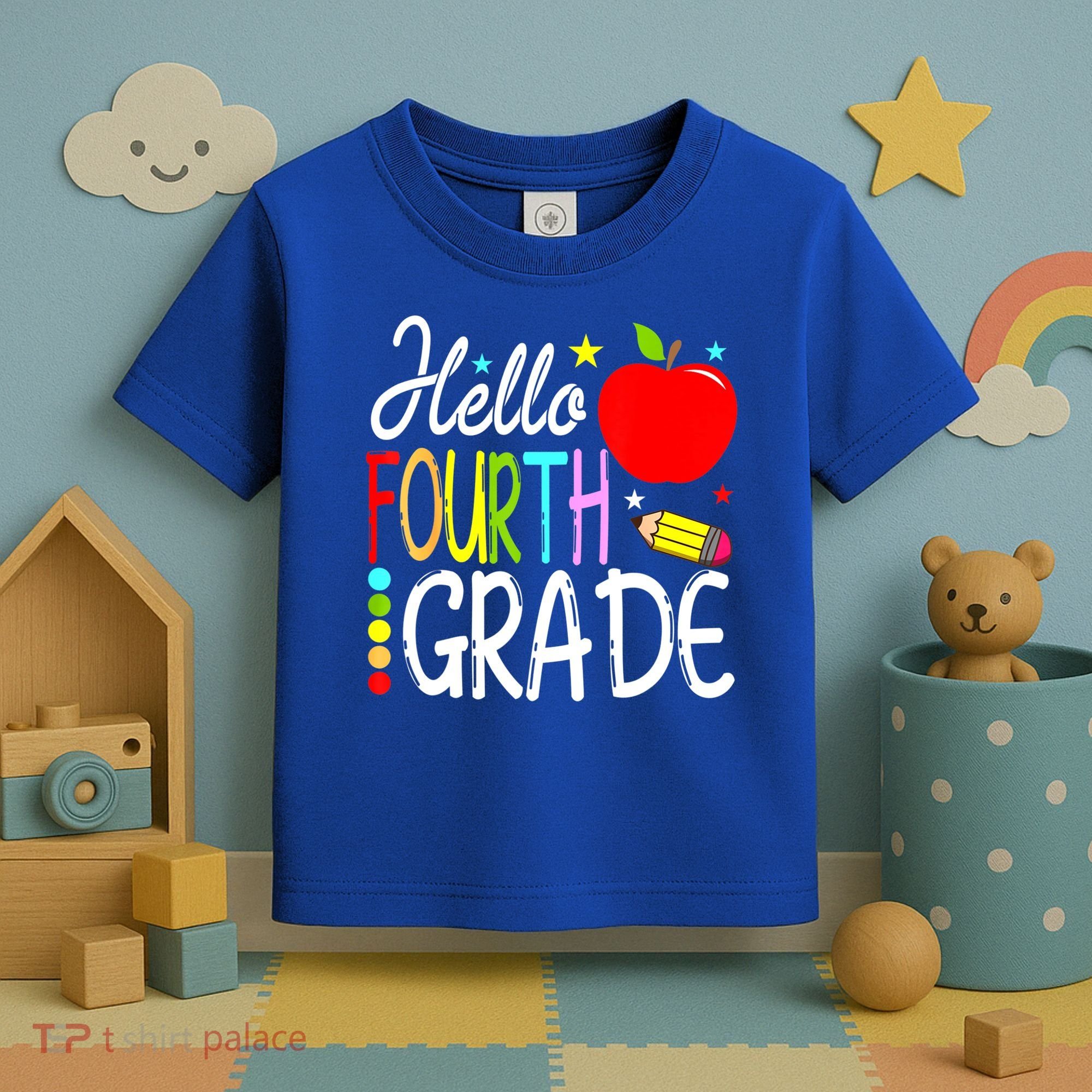 Hello Fourth Grade Team 4th Grade Back To School Teacher Toddler T-Shirt
