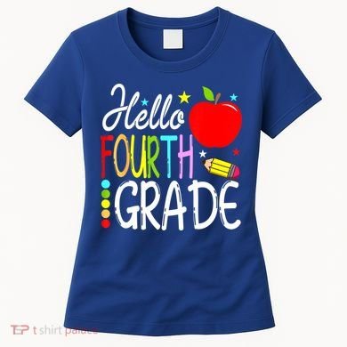 Hello Fourth Grade Team 4th Grade Back To School Teacher Women's T-Shirt