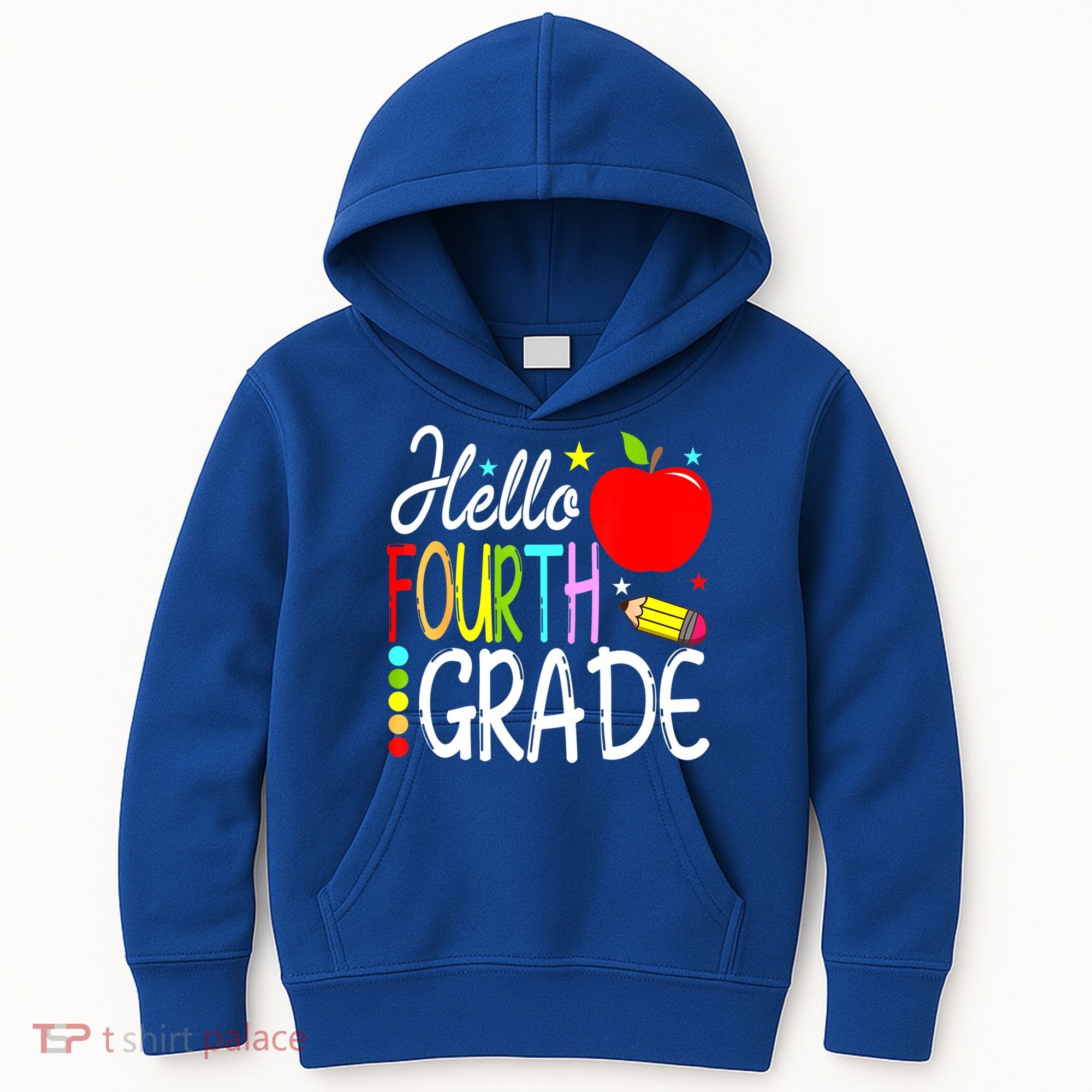 Hello Fourth Grade Team 4th Grade Back To School Teacher Kids Hoodie