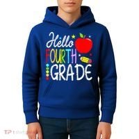Hello Fourth Grade Team 4th Grade Back To School Teacher Kids Hoodie thumb 4