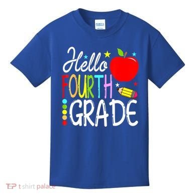 Hello Fourth Grade Team 4th Grade Back To School Teacher Kids T-Shirt