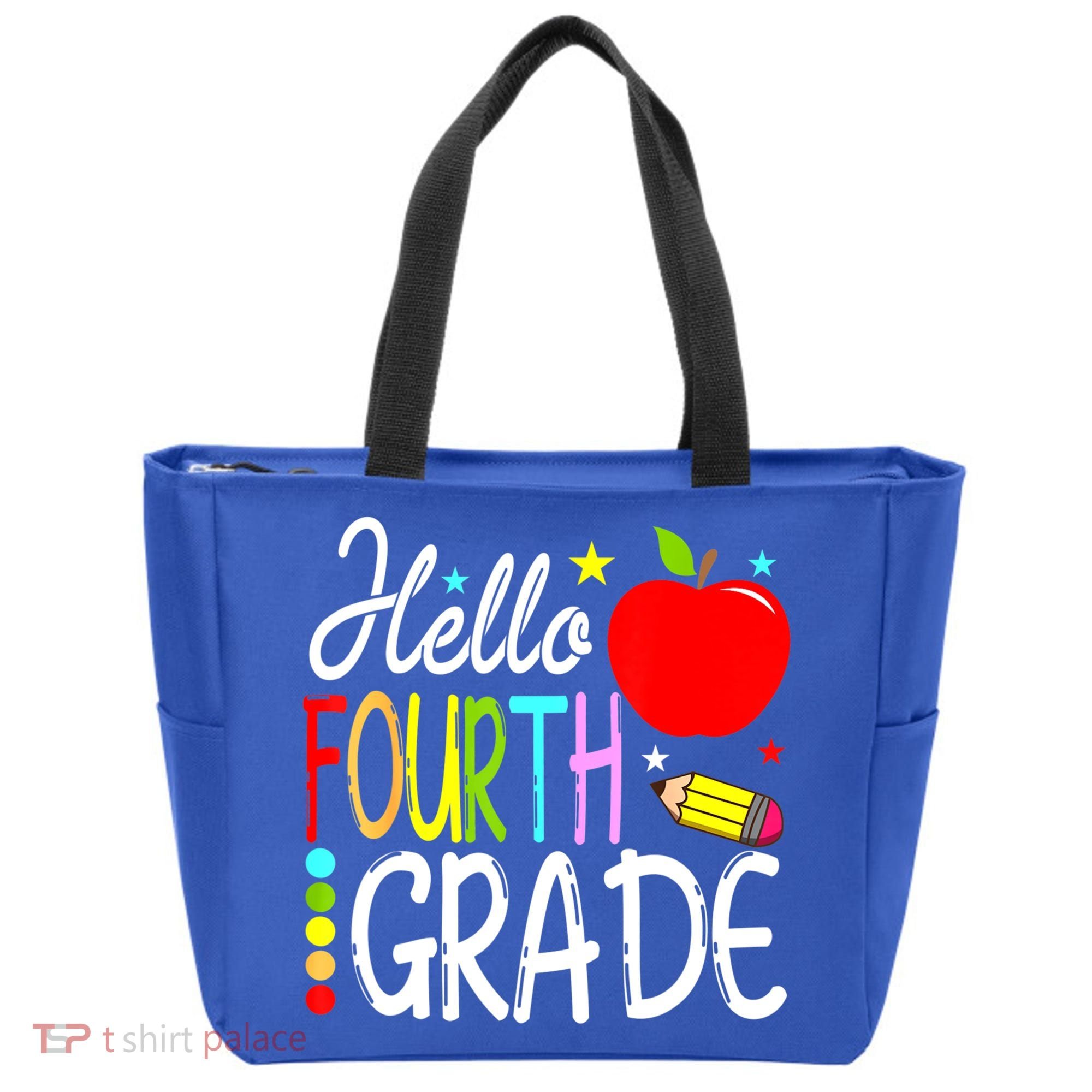 Hello Fourth Grade Team 4th Grade Back To School Teacher Tote Bag