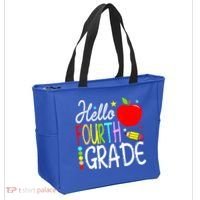 Hello Fourth Grade Team 4th Grade Back To School Teacher Tote Bag thumb 2