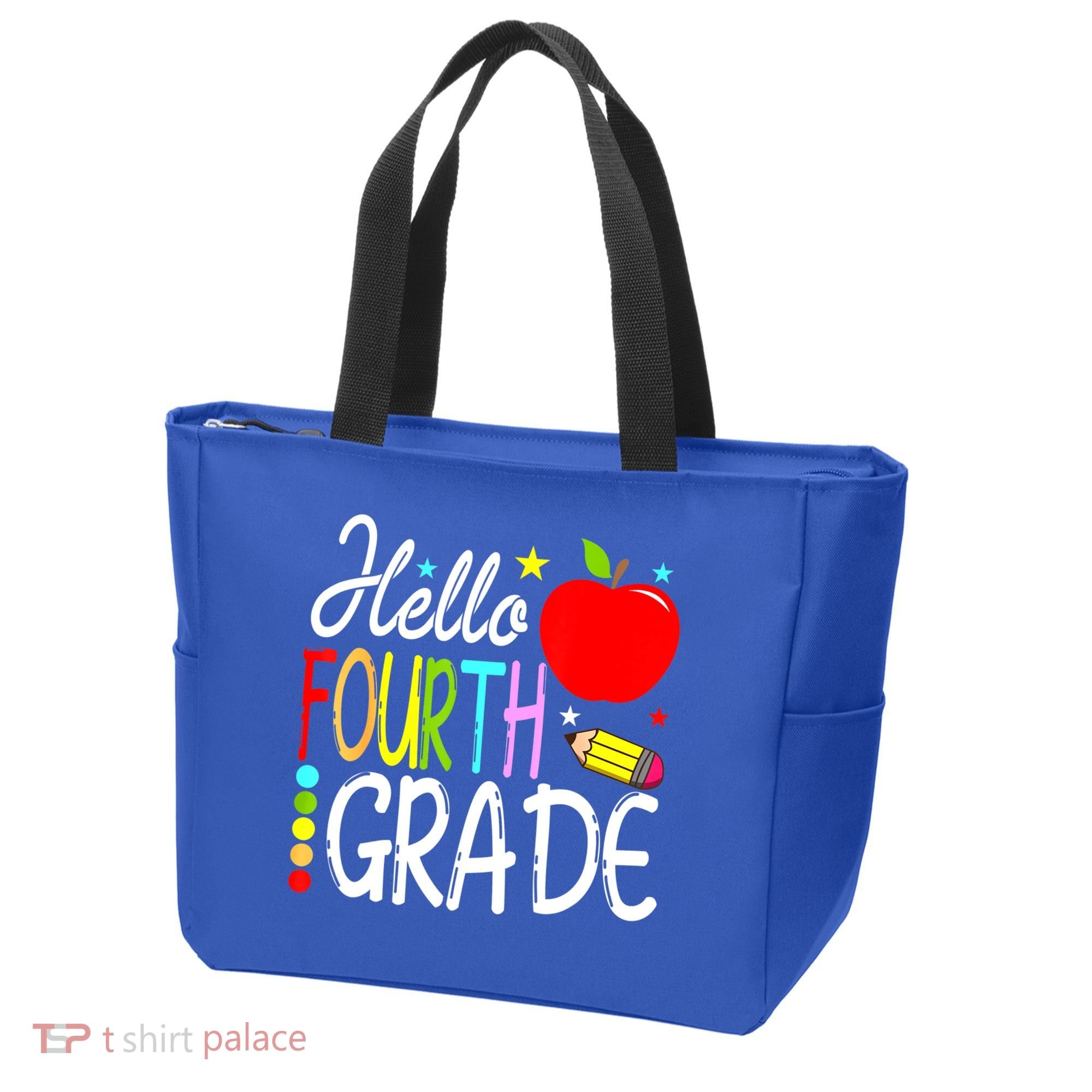 Hello Fourth Grade Team 4th Grade Back To School Teacher Tote Bag