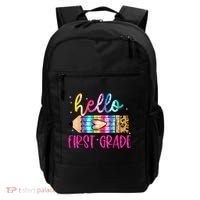 Hello First Grade Leopard Tie Dye Pencil Backpack thumb 0