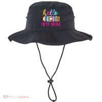 Hello First Grade Leopard Tie Dye Pencil Bucket Hat thumb 0