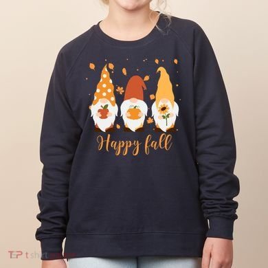 Happy Fall Gnome Festive Cute Women's Sweatshirt