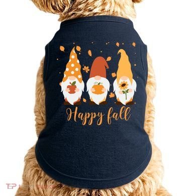 Happy Fall Gnome Festive Cute Doggie Tank