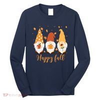 Happy Fall Gnome Festive Cute Long Sleeve Shirt thumb 0