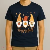 Happy Fall Gnome Festive Cute T-Shirt thumb 3