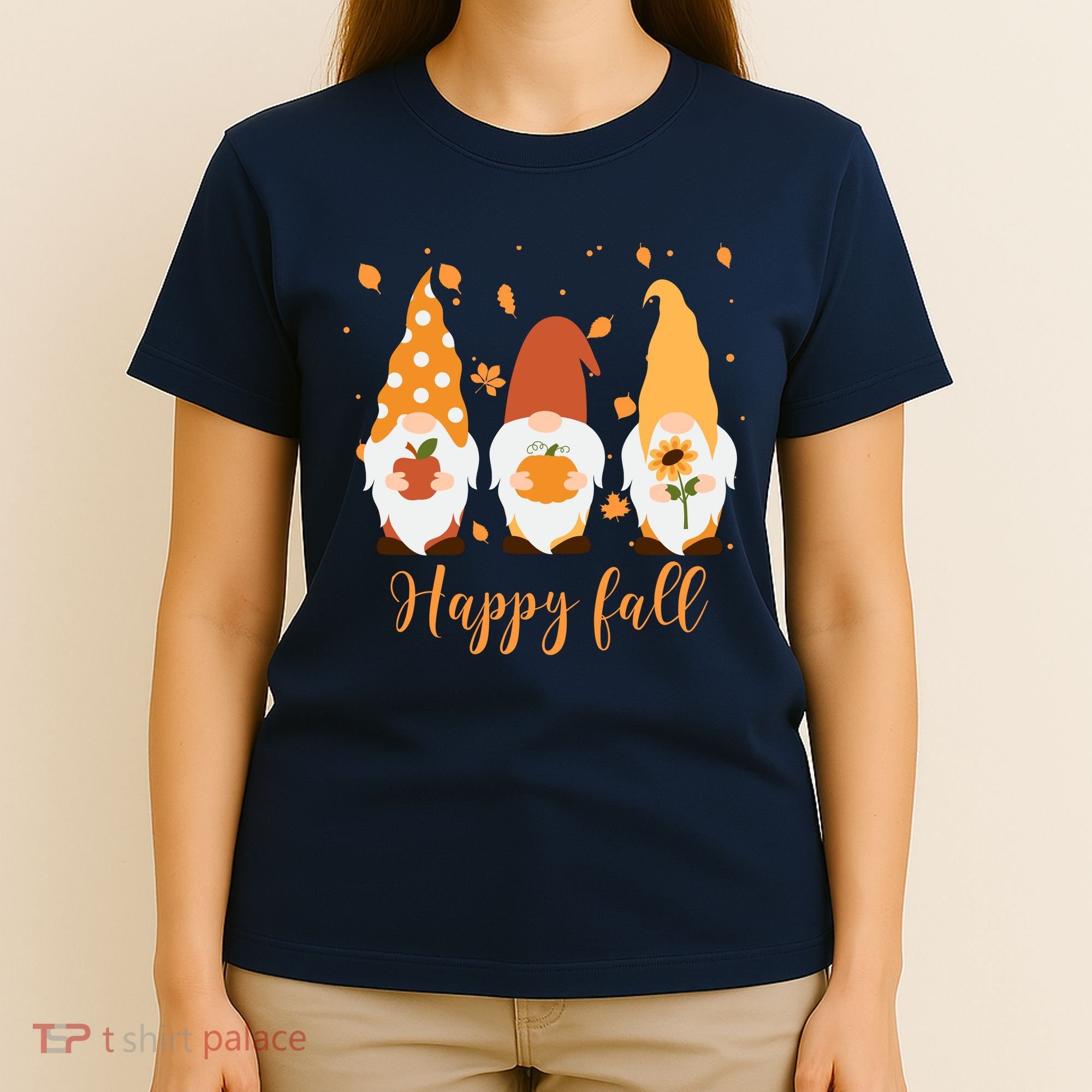 Happy Fall Gnome Festive Cute T-Shirt