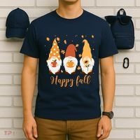 Happy Fall Gnome Festive Cute T-Shirt thumb 6