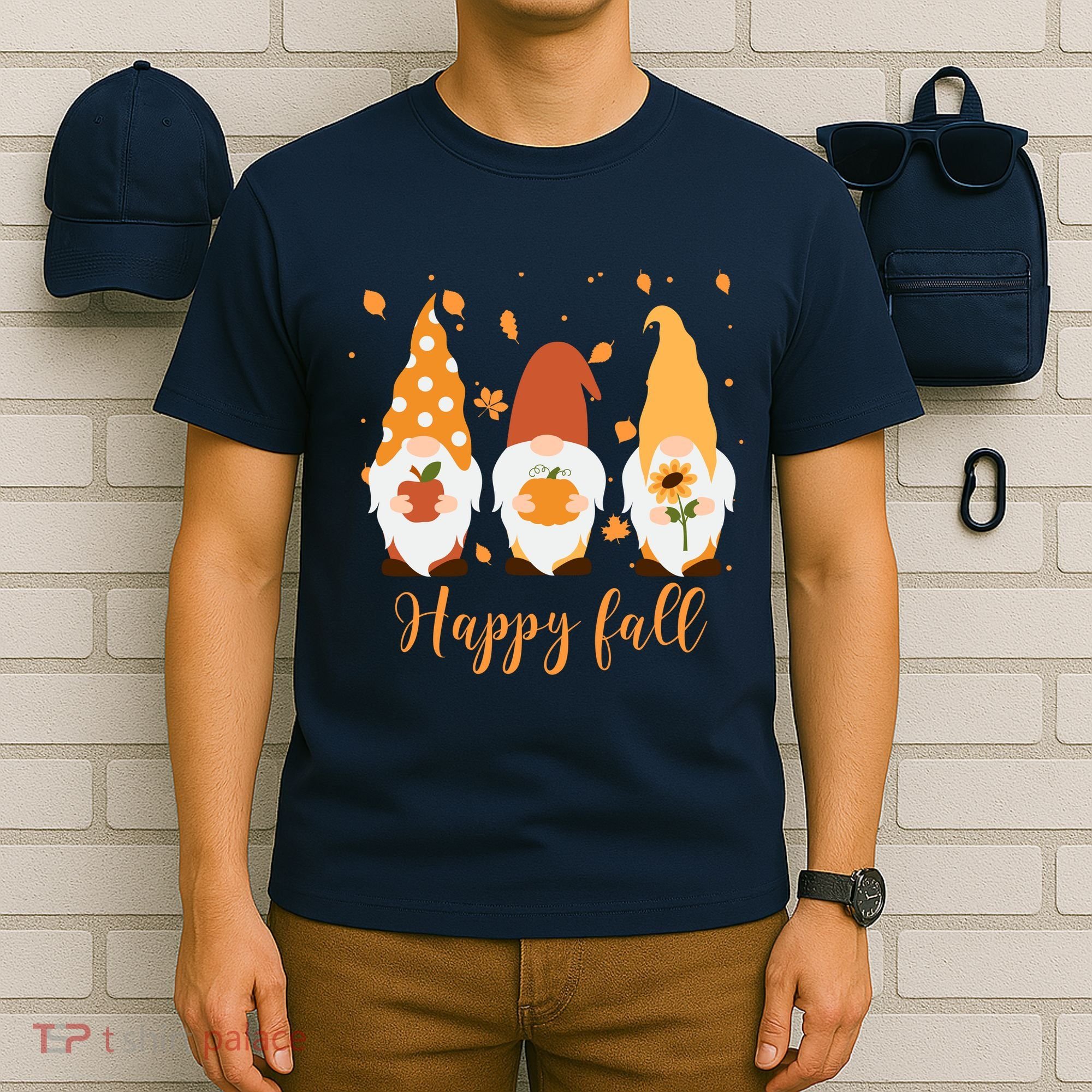Happy Fall Gnome Festive Cute T-Shirt