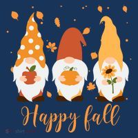 Happy Fall Gnome Festive Cute Hat thumb 2