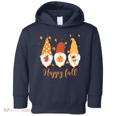 Happy Fall Gnome Festive Cute Toddler Hoodie