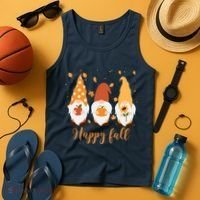 Happy Fall Gnome Festive Cute Tank Top thumb 4
