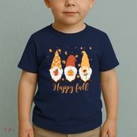 Happy Fall Gnome Festive Cute Toddler T-Shirt thumb 2