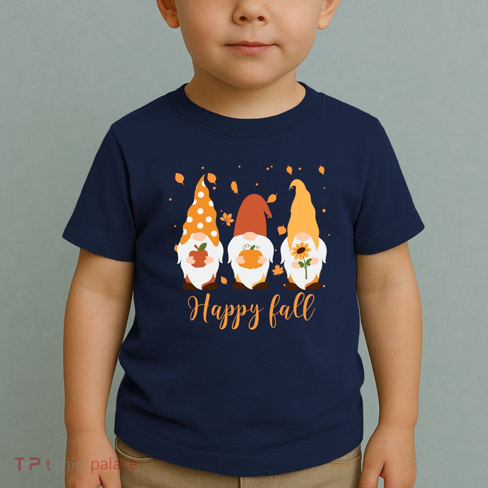Happy Fall Gnome Festive Cute Toddler T-Shirt