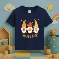 Happy Fall Gnome Festive Cute Toddler T-Shirt thumb 3