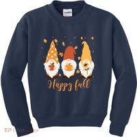 Happy Fall Gnome Festive Cute Kids Sweatshirt thumb 0