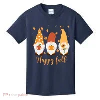Happy Fall Gnome Festive Cute Kids T-Shirt thumb 0