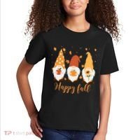 Happy Fall Gnome Festive Cute Kids T-Shirt thumb 2