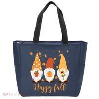 Happy Fall Gnome Festive Cute Tote Bag thumb 0