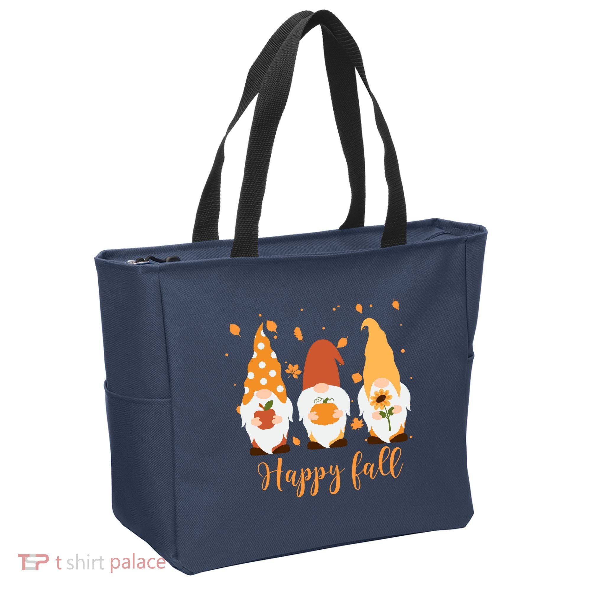 Happy Fall Gnome Festive Cute Tote Bag