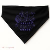 Hello Fifth Grade School USA-Made Doggie Bandana thumb 0