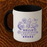 Hello Fifth Grade School Coffee Mug thumb 2