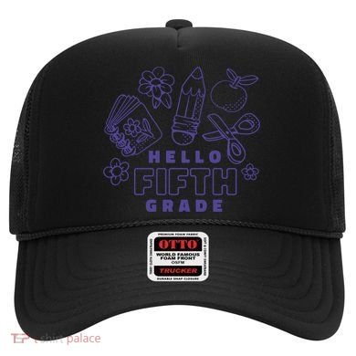 Hello Fifth Grade School Hat