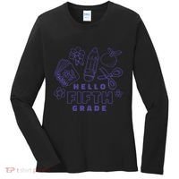 Hello Fifth Grade School Women's Long Sleeve Shirt thumb 0