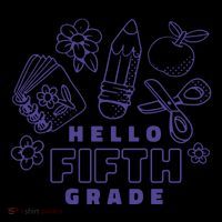 Hello Fifth Grade School Kids Sweatshirt thumb 2