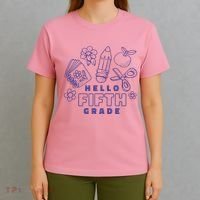 Hello Fifth Grade School T-Shirt thumb 4