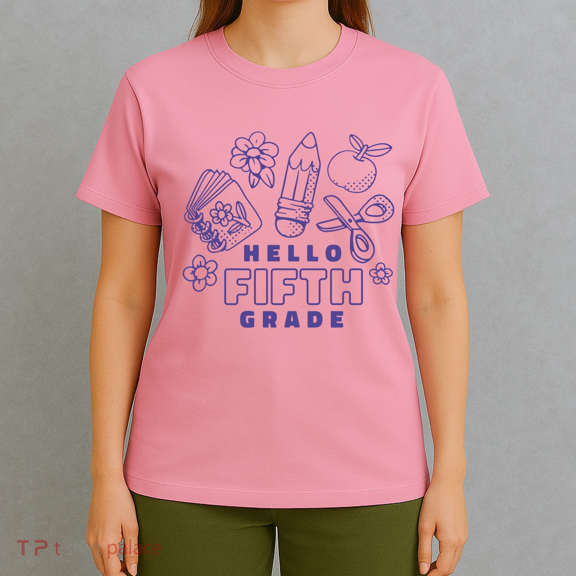 Hello Fifth Grade School T-Shirt