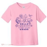 Hello Fifth Grade School Toddler T-Shirt thumb 0