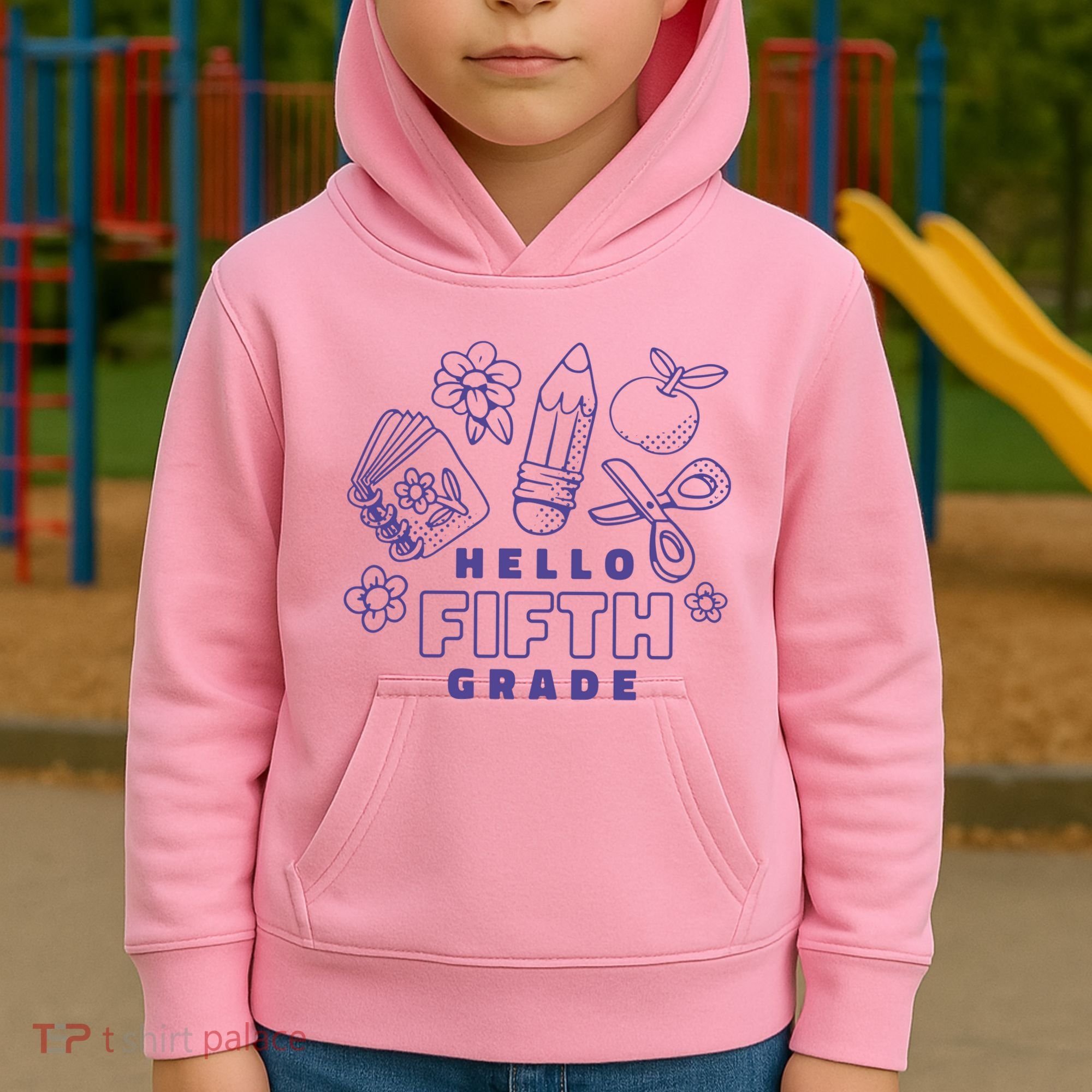 Hello Fifth Grade School Kids Hoodie