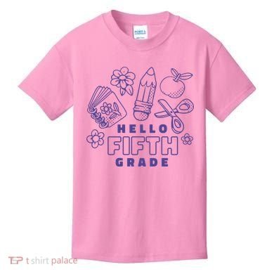 Hello Fifth Grade School Kids T-Shirt
