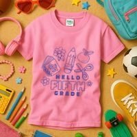 Hello Fifth Grade School Kids T-Shirt thumb 3