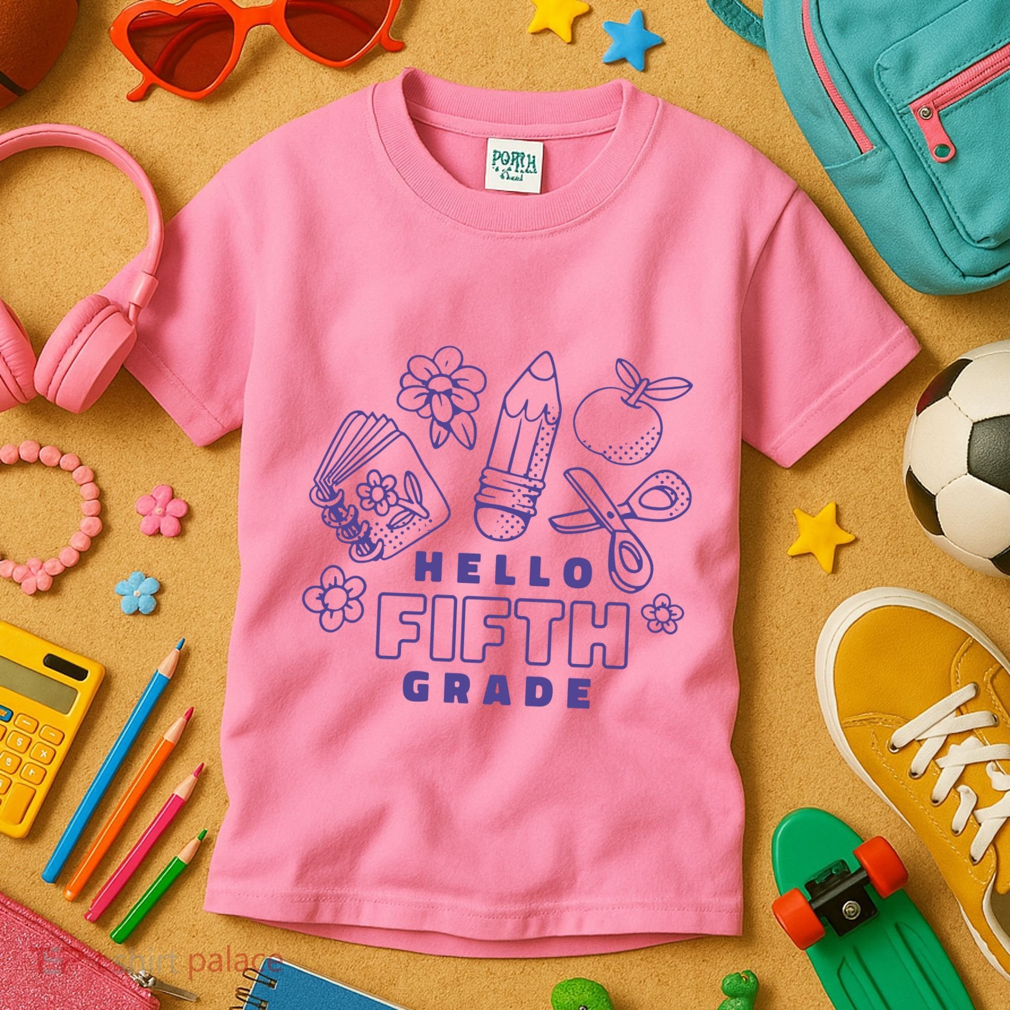 Hello Fifth Grade School Kids T-Shirt