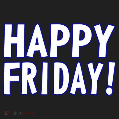 Happy Friday Gif Weekend Celebration Work Office Comfort Colors Boxy T-Shirt